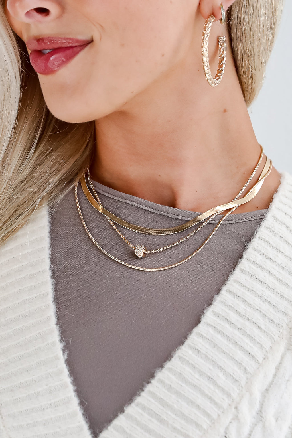 FINAL SALE - Willow Gold Layered Chain Necklace
