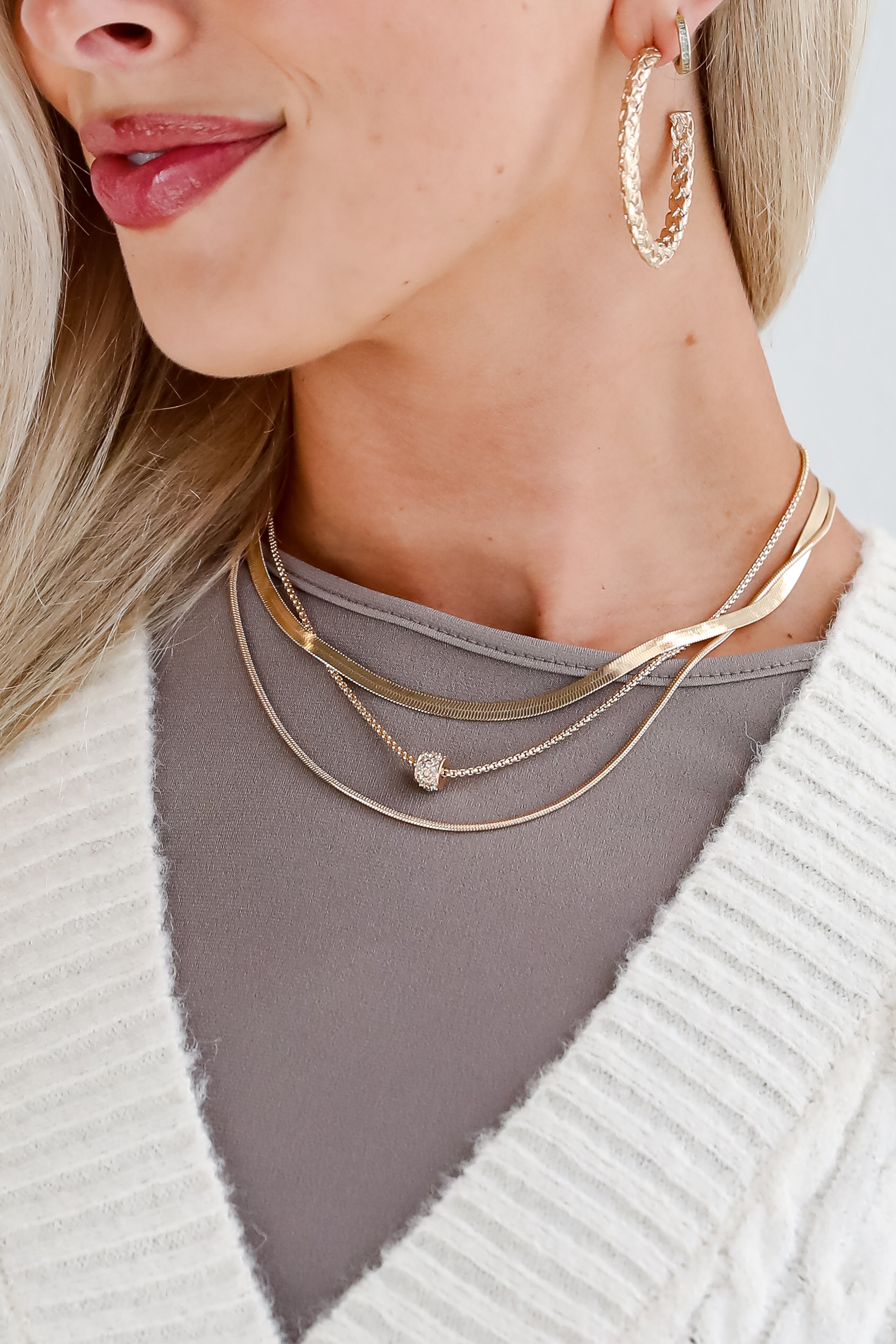 FINAL SALE - Willow Gold Layered Chain Necklace