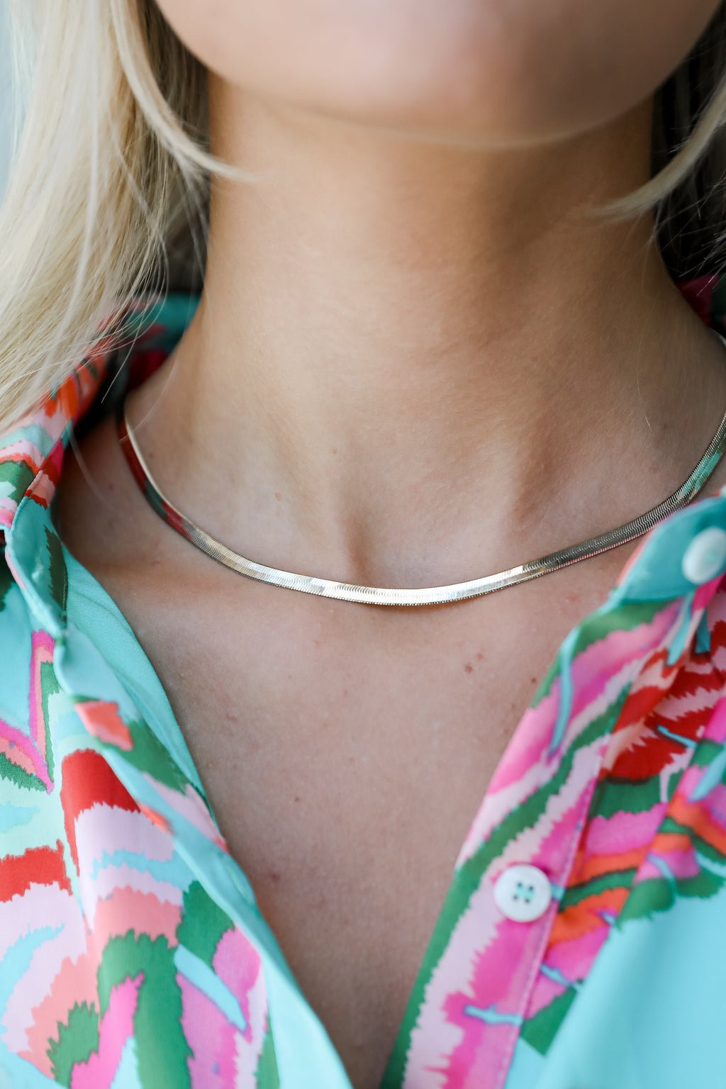 FINAL SALE - Monica Gold Snake Chain Necklace