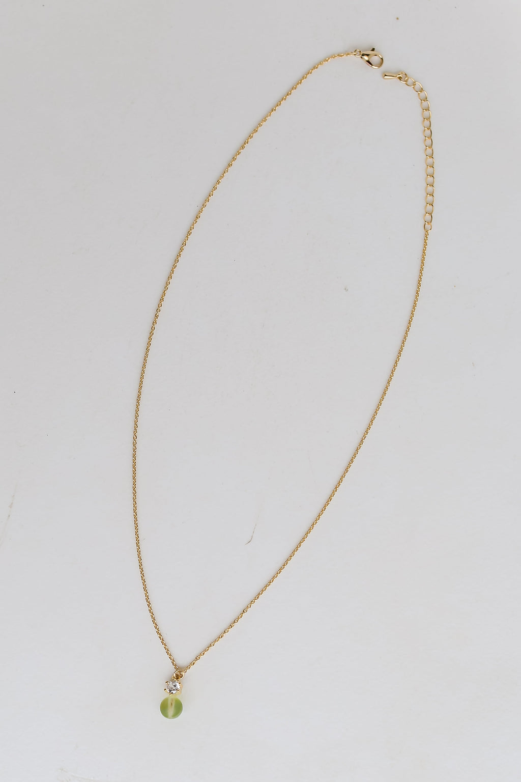 FINAL SALE - Ashley Gold Mini Stone Charm Necklace