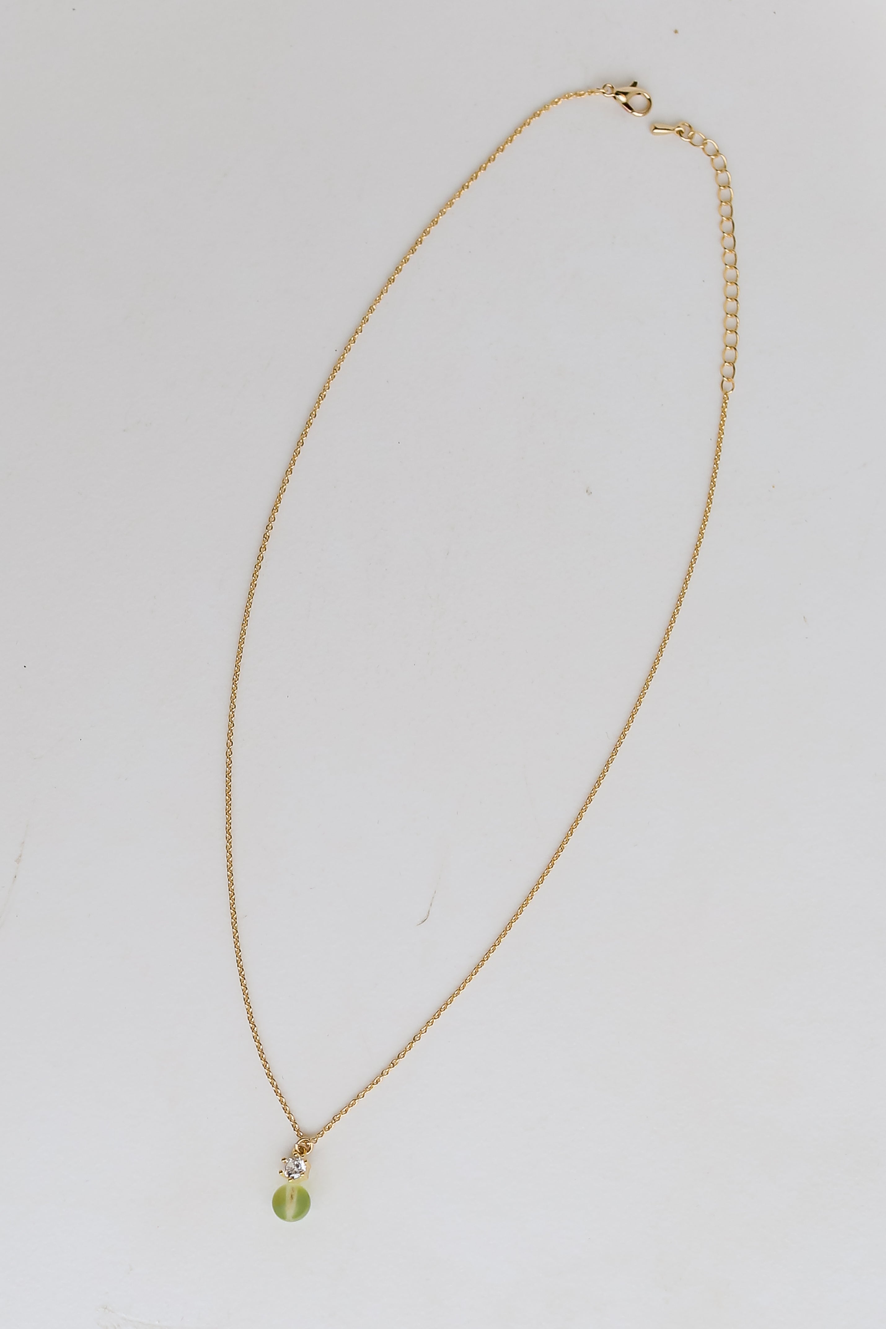 FINAL SALE - Ashley Gold Mini Stone Charm Necklace