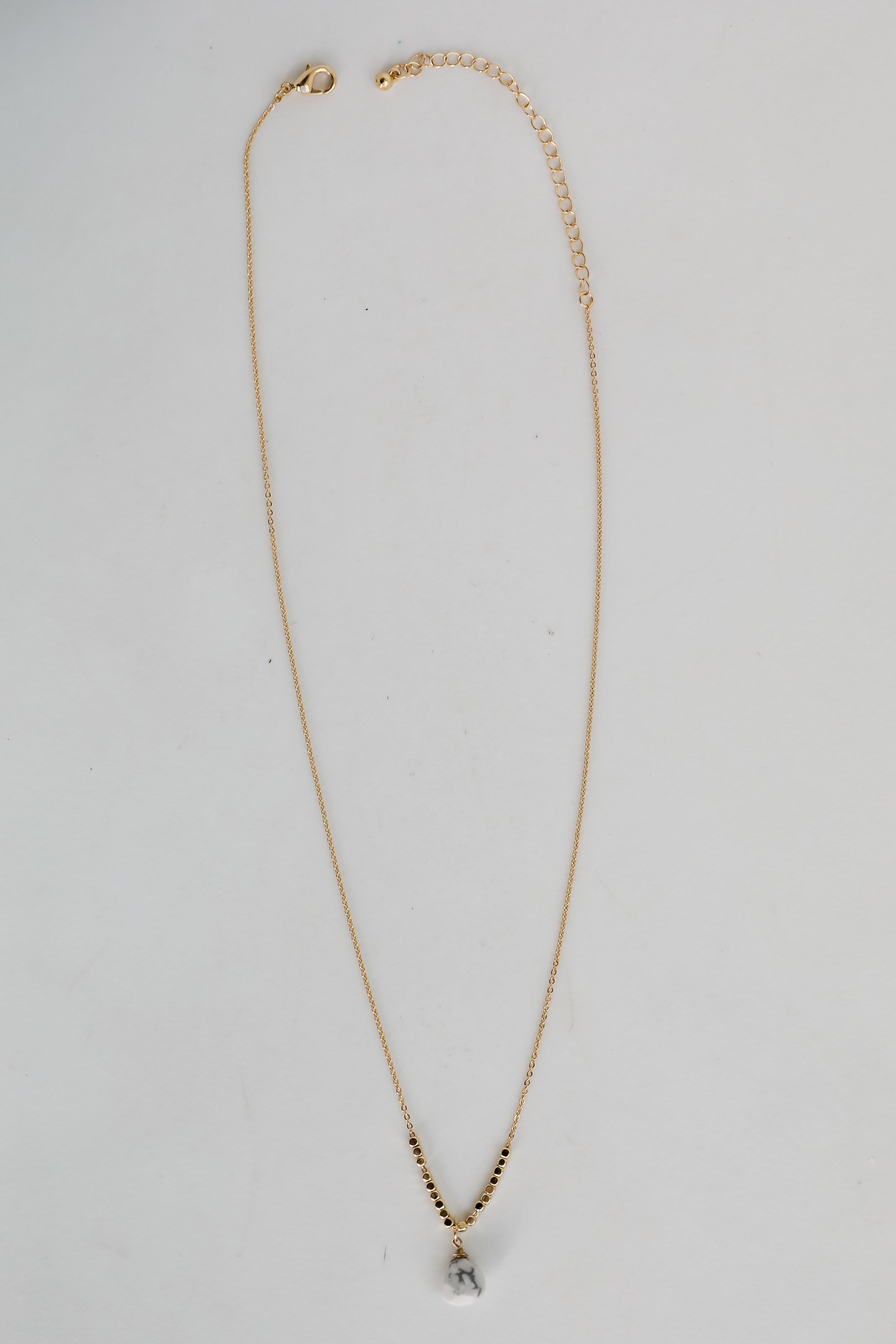 FINAL SALE - Kylie Gold Gemstone Charm Necklace