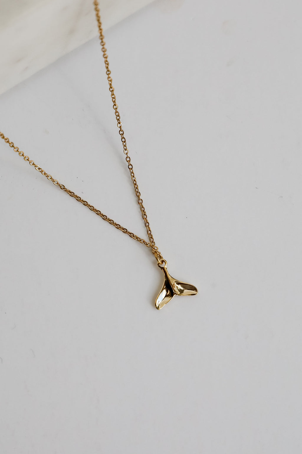 Leah Gold Tail Charm Necklace