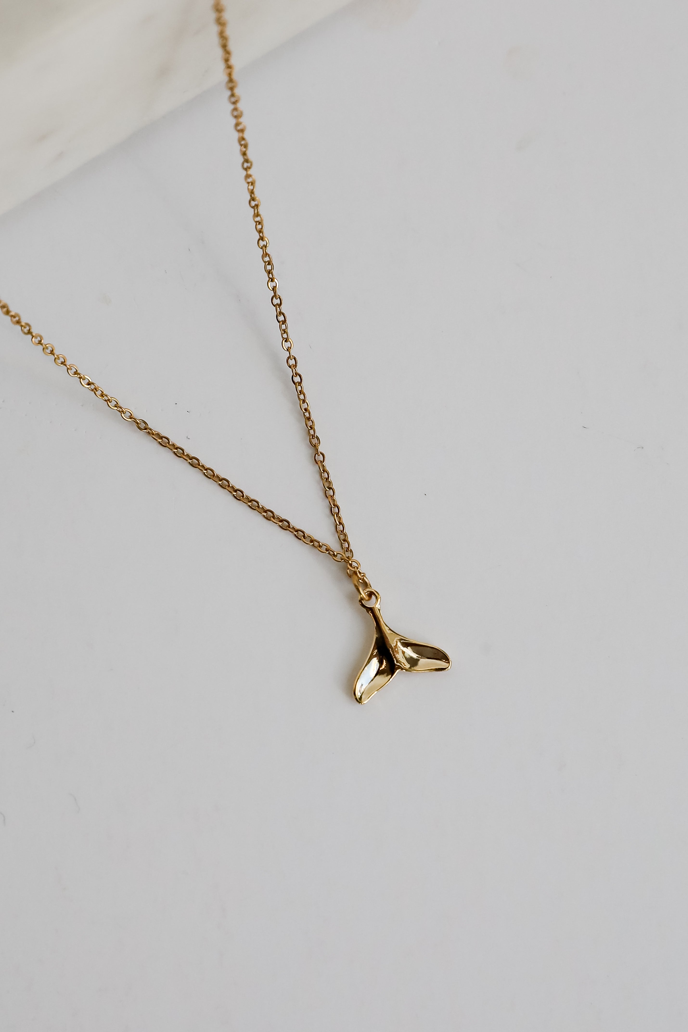 Leah Gold Tail Charm Necklace
