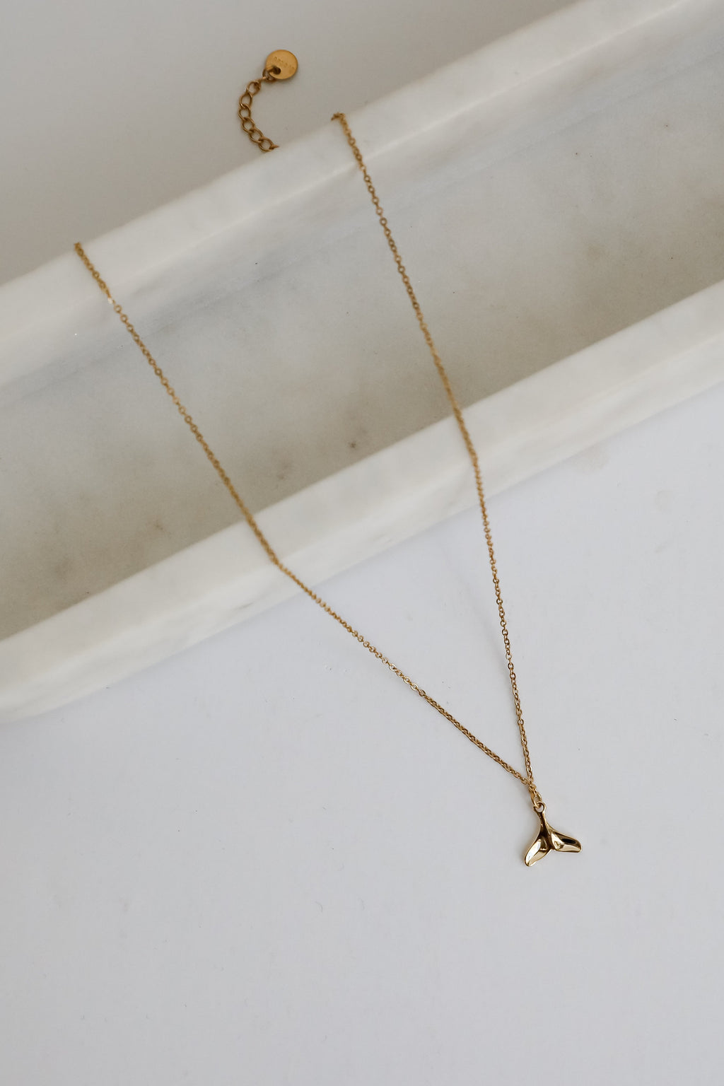 FINAL SALE - Leah Gold Tail Charm Necklace