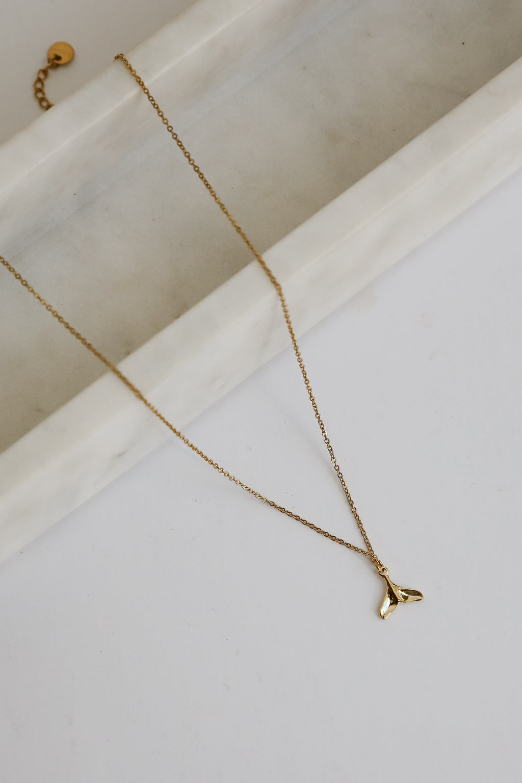 FINAL SALE - Leah Gold Tail Charm Necklace