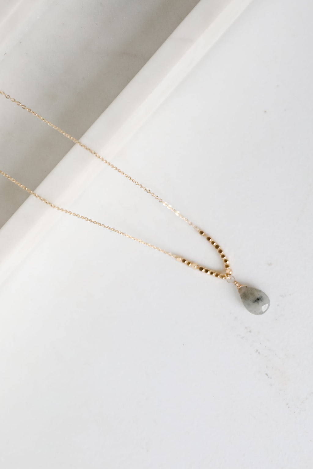 FINAL SALE - Kylie Gold Gemstone Charm Necklace