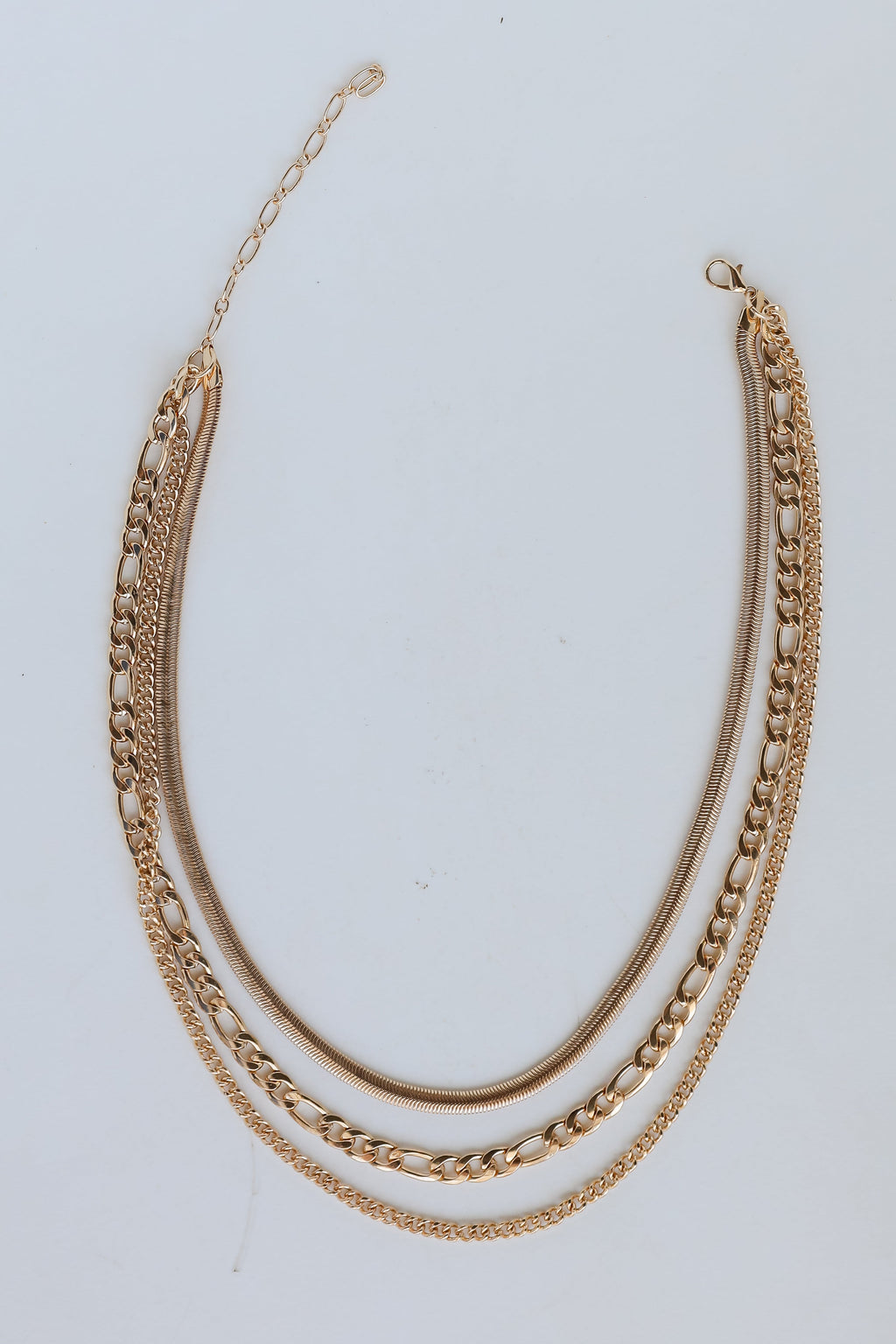 FINAL SALE - Gianna Gold Layered Chain Necklace