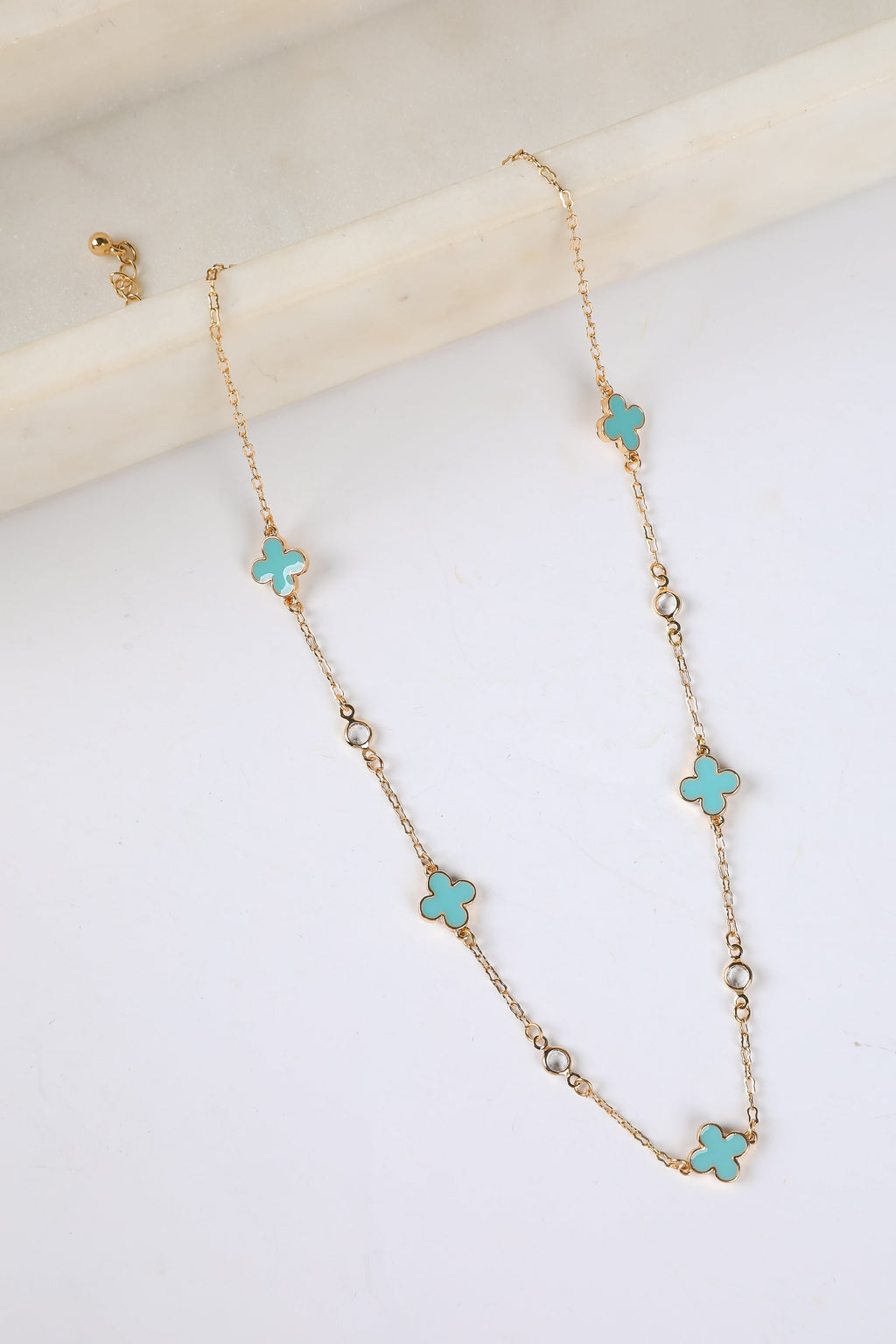 Gabby Quatrefoil Chain Necklace