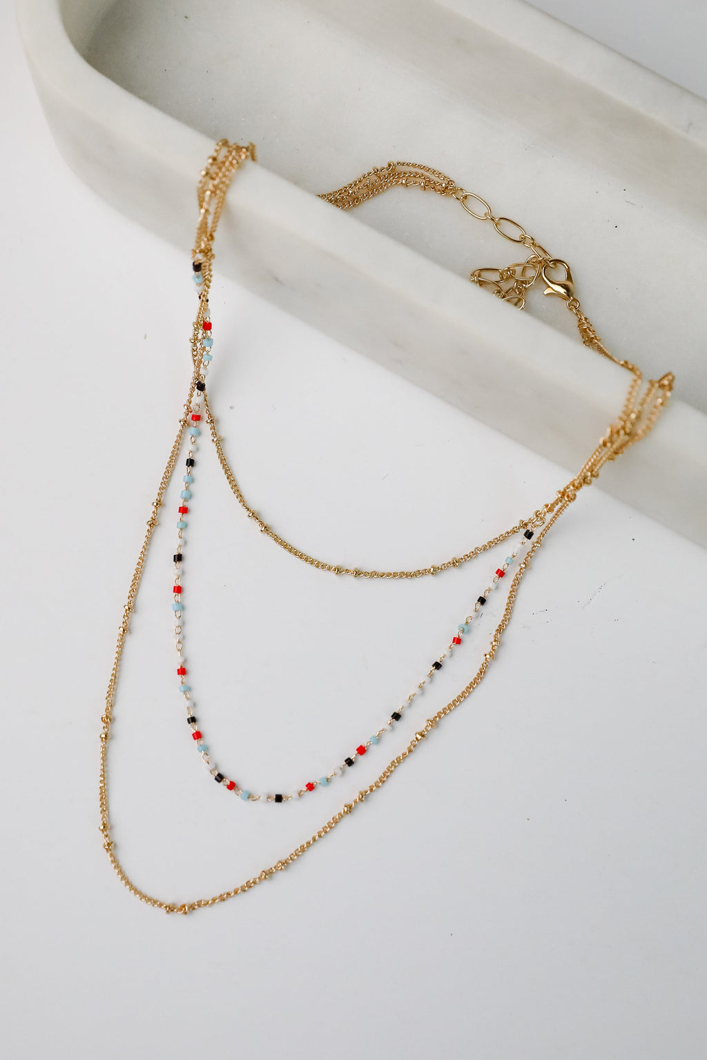 FINAL SALE - Sophie Multi Beaded Layered Necklace