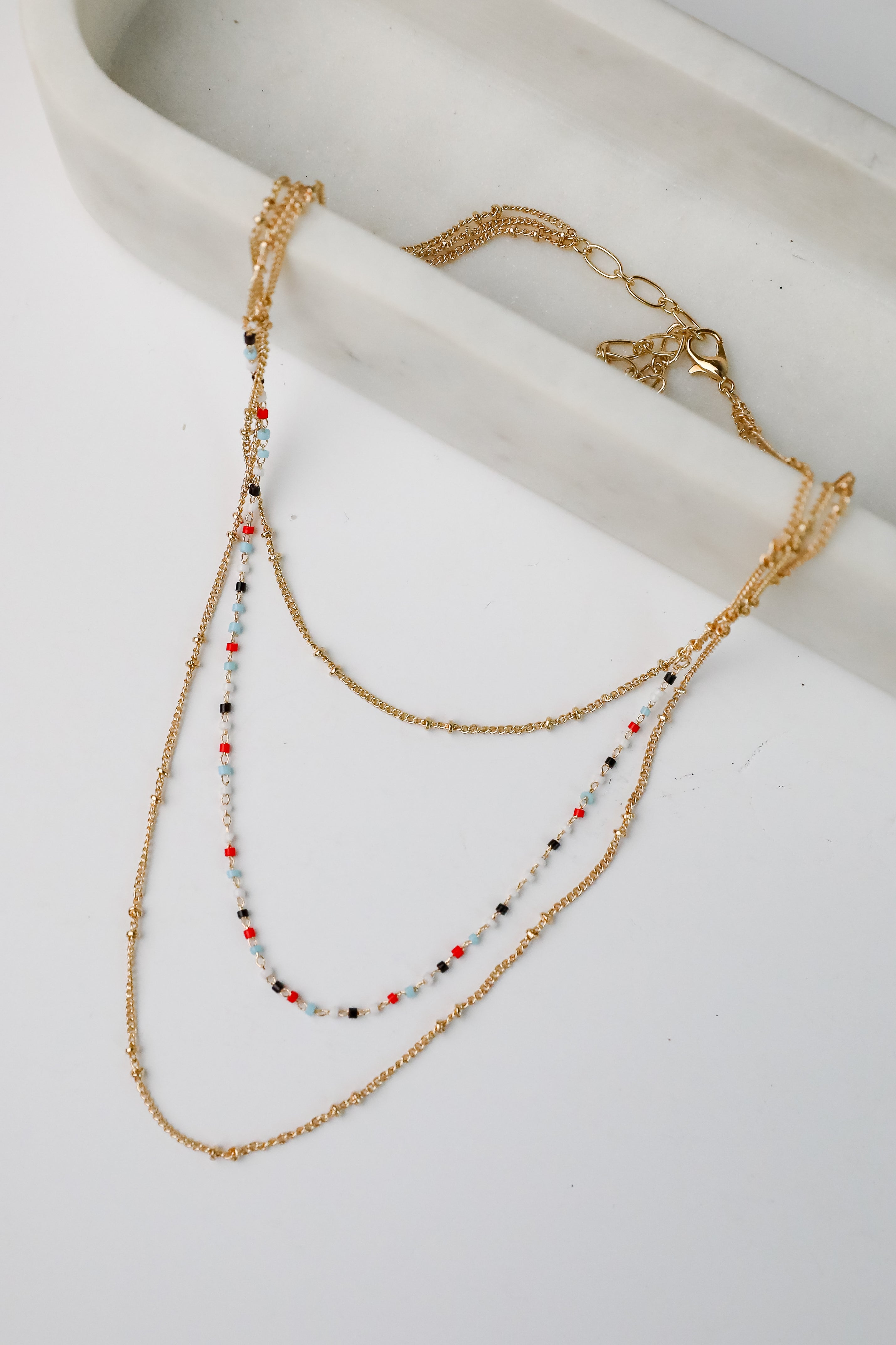 FINAL SALE - Sophie Multi Beaded Layered Necklace