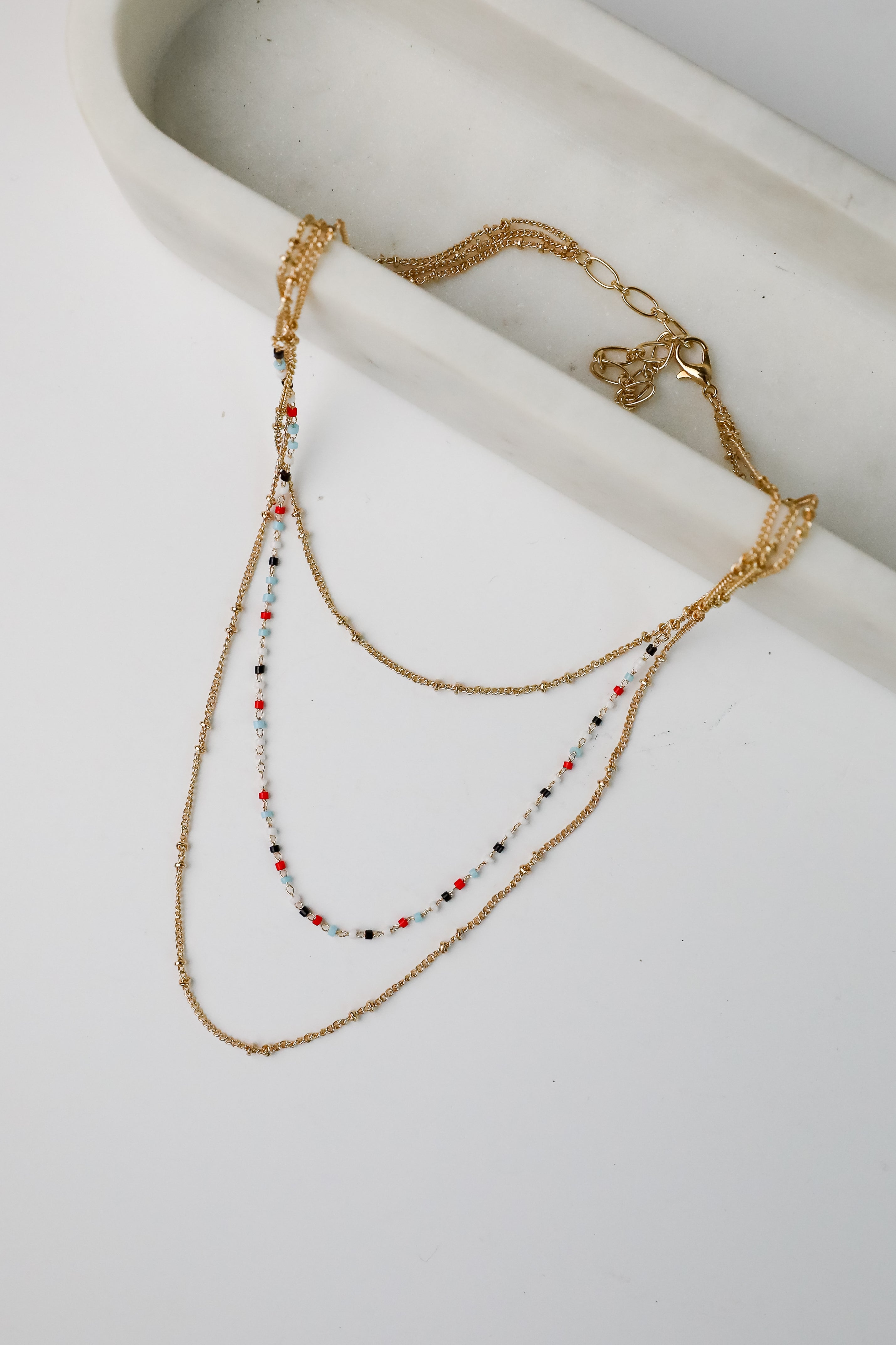FINAL SALE - Sophie Multi Beaded Layered Necklace