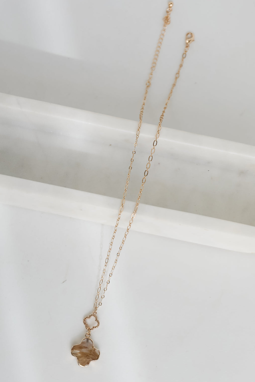 FINAL SALE - Sarah Gemstone Charm Necklace