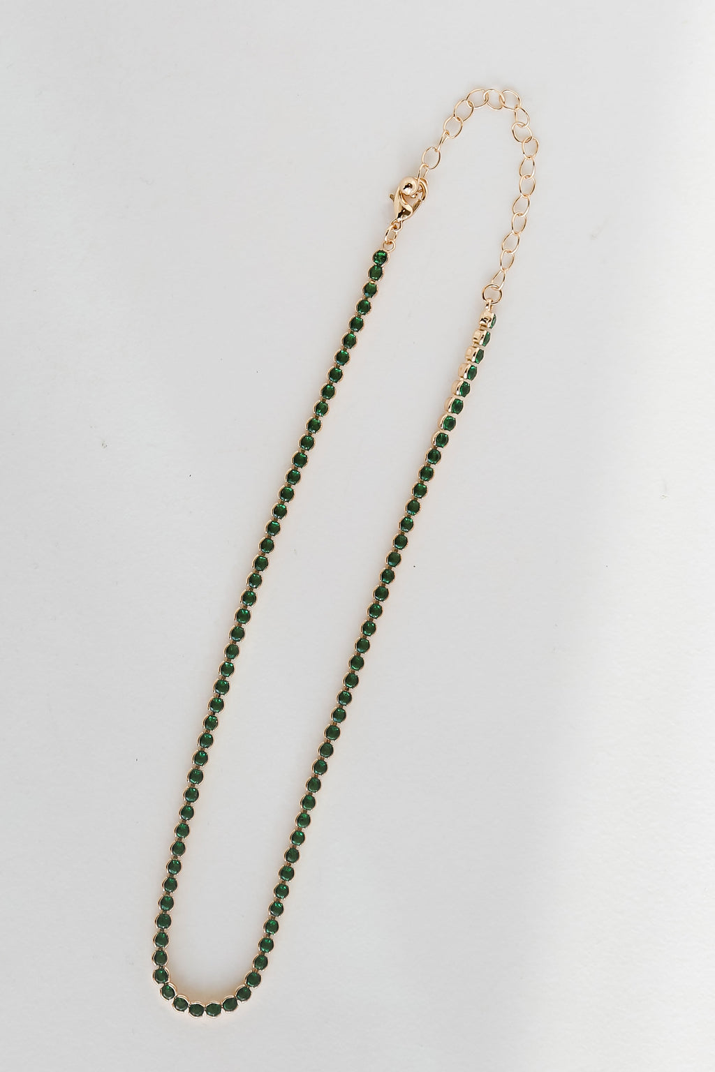 FINAL SALE - Stephanie Green Rhinestone Necklace