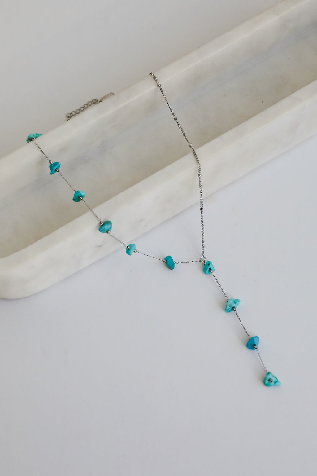 FINAL SALE - Allison Silver Stone Charm Necklace