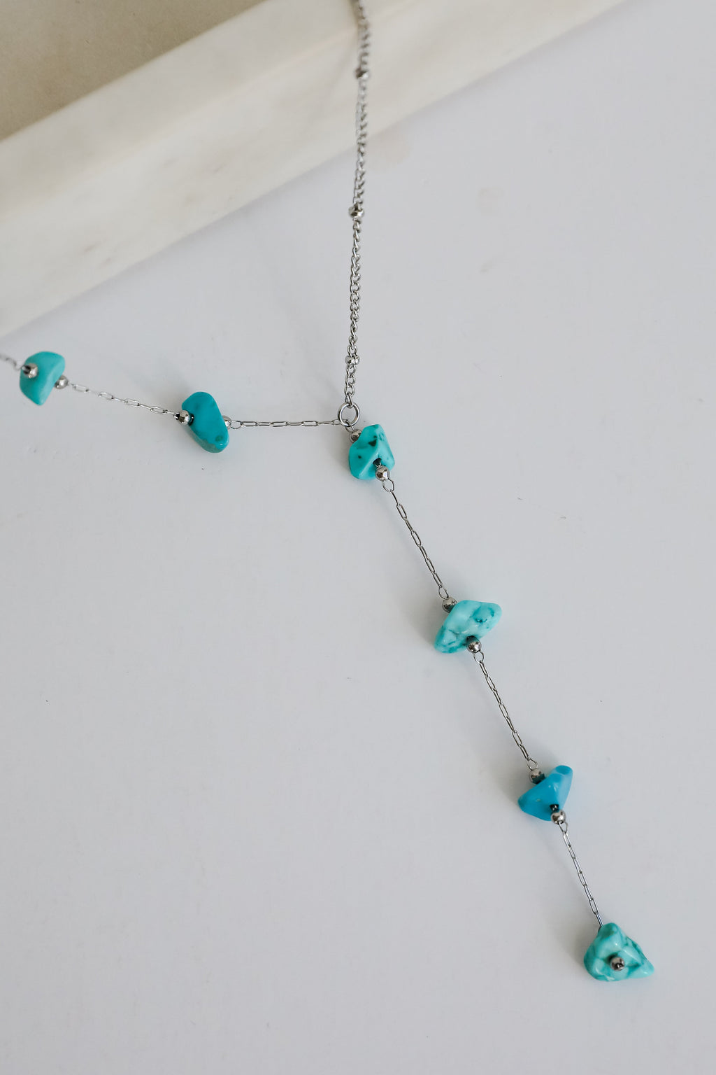 FINAL SALE - Allison Silver Stone Charm Necklace