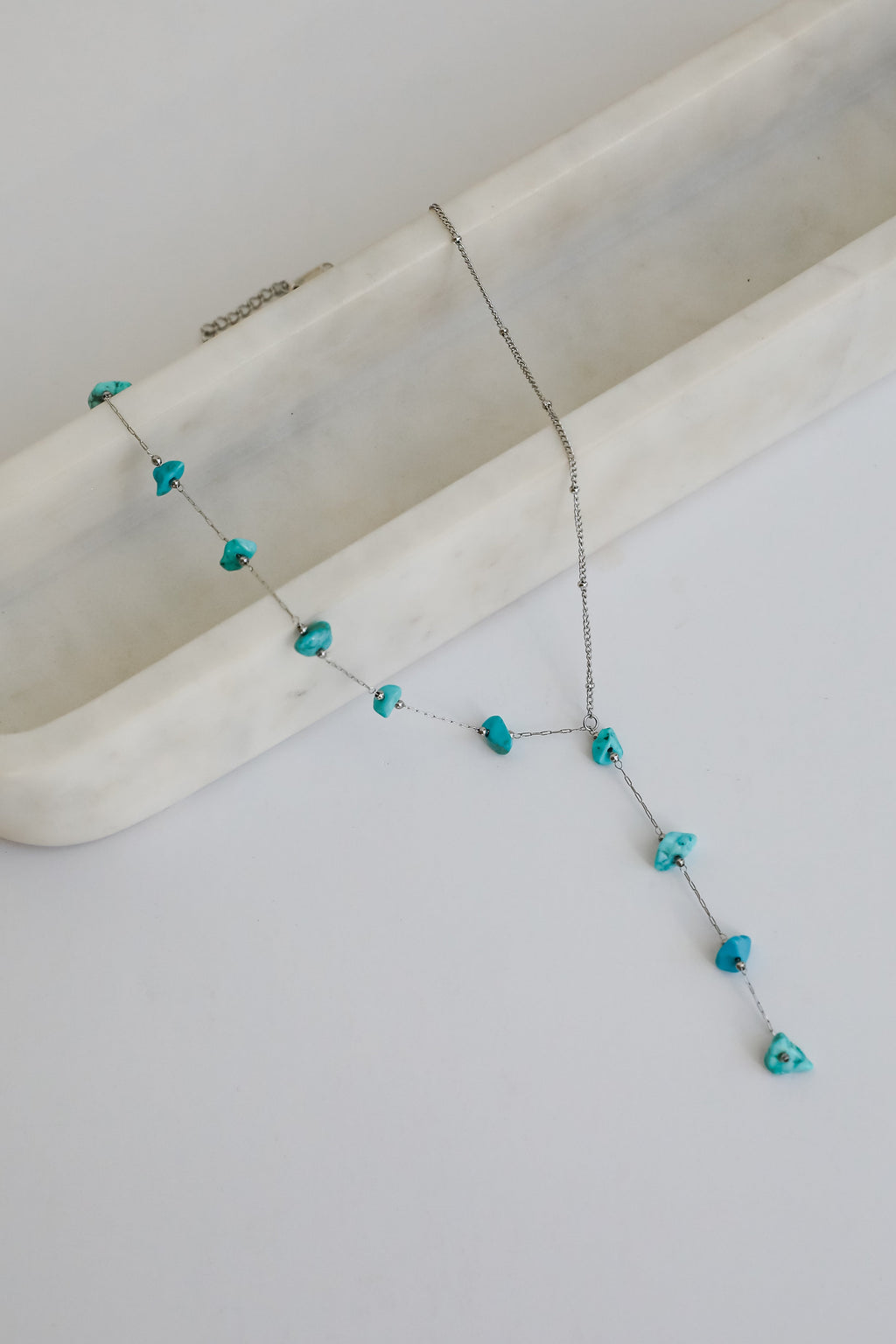 FINAL SALE - Allison Silver Stone Charm Necklace