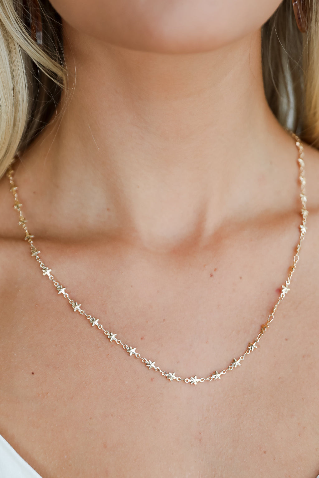 FINAL SALE - Carly Gold Star Chain Necklace