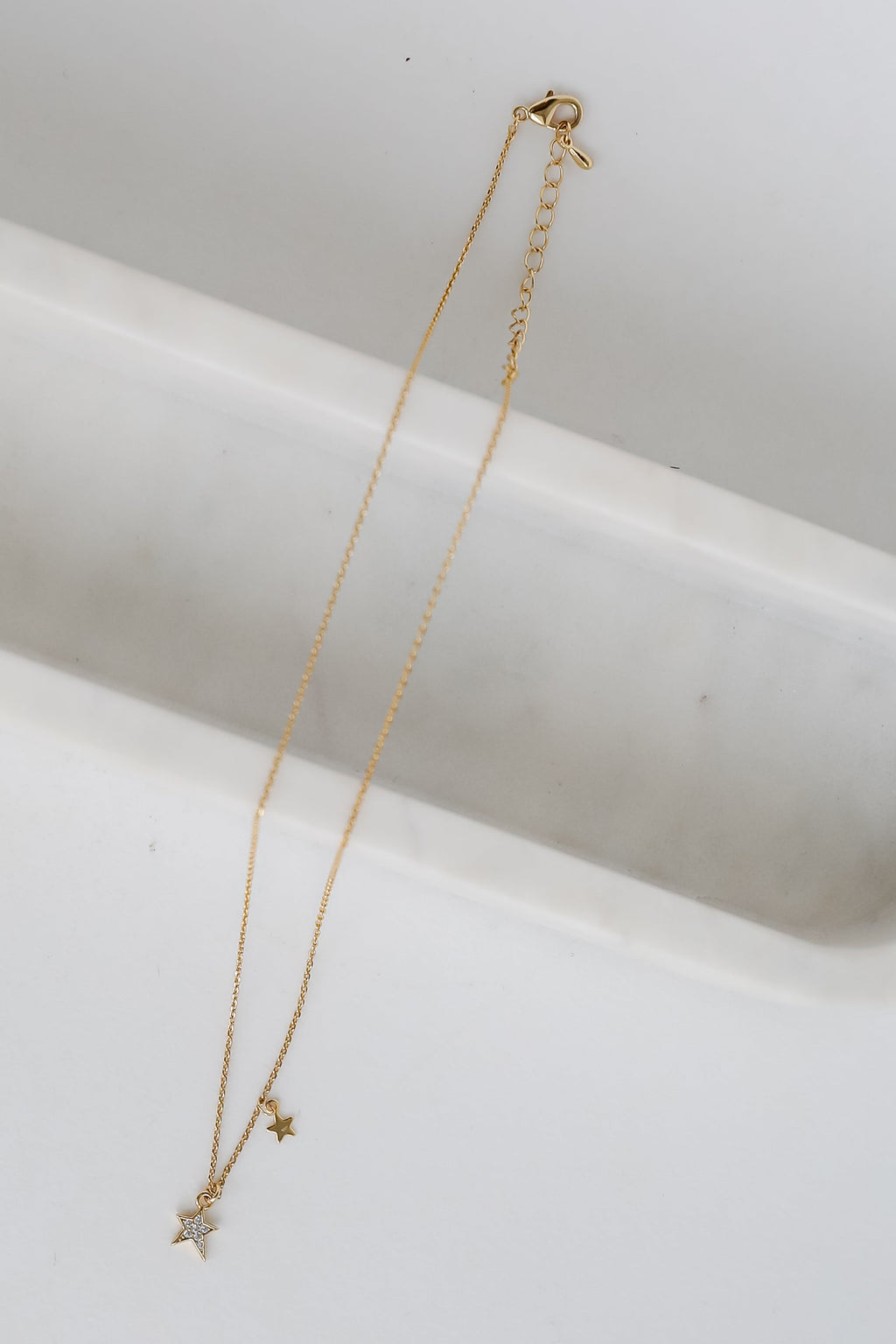 FINAL SALE - Aria Gold Rhinestone Star Charm Necklace