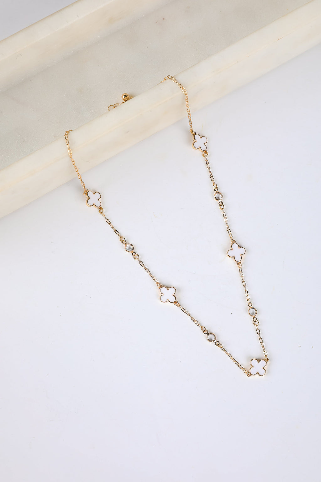 Gabby Quatrefoil Chain Necklace